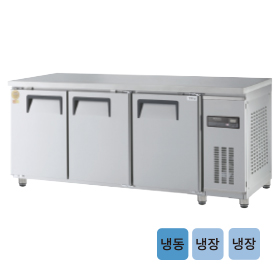 고급형 직냉식 보냉테이블 1/3 냉동·냉장고 6자 GWM-180RFT [냉장324ℓ][냉동161ℓ]